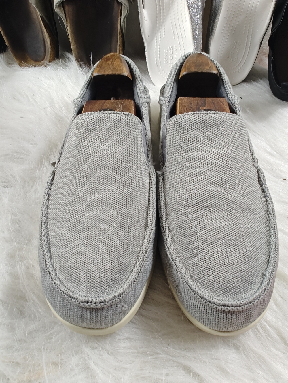 Reef Men’s Cushion Bounce Matey Knit Shoes – Gray – Size 11